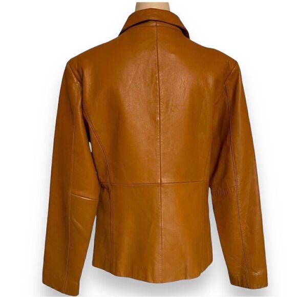 Vintage Beyond Sport California Sculpted Leather Jacket in Hazelnut Brown - Picture 5 of 16